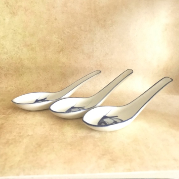 Set of Chinese Soup Spoons - Picture 4 of 6